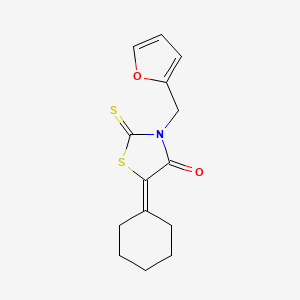 5-Cyclohexylidene-3-(furan-2-ylmethyl)-2-thioxo-1,3-thiazolidin-4-one