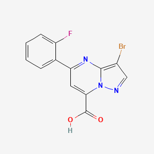 3-Bromo-5-(2-fluorophenyl)pyrazolo[1,5-a]pyrimidine-7-carboxylic acid