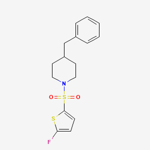 4-Benzyl-1-[(5-fluoro-2-thienyl)sulfonyl]piperidine