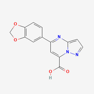 5-(1,3-Benzodioxol-5-yl)pyrazolo[1,5-a]pyrimidine-7-carboxylic acid