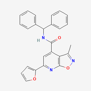 N-(diphenylmethyl)-6-(furan-2-yl)-3-methyl[1,2]oxazolo[5,4-b]pyridine-4-carboxamide