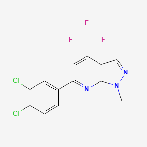 6-(3,4-dichlorophenyl)-1-methyl-4-(trifluoromethyl)-1H-pyrazolo[3,4-b]pyridine