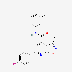 N-(3-ethylphenyl)-6-(4-fluorophenyl)-3-methyl[1,2]oxazolo[5,4-b]pyridine-4-carboxamide