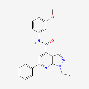 1-ethyl-N-(3-methoxyphenyl)-6-phenyl-1H-pyrazolo[3,4-b]pyridine-4-carboxamide