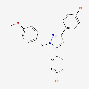 3,5-bis(4-bromophenyl)-1-(4-methoxybenzyl)-1H-pyrazole