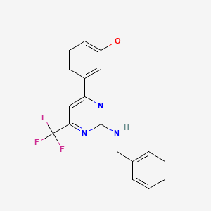 N-benzyl-4-(3-methoxyphenyl)-6-(trifluoromethyl)pyrimidin-2-amine