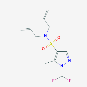 1-(difluoromethyl)-5-methyl-N,N-di(prop-2-en-1-yl)-1H-pyrazole-4-sulfonamide