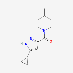 (3-cyclopropyl-1H-pyrazol-5-yl)(4-methylpiperidin-1-yl)methanone