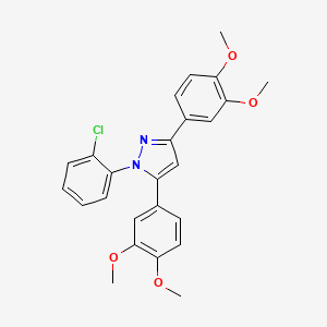 1-(2-chlorophenyl)-3,5-bis(3,4-dimethoxyphenyl)-1H-pyrazole