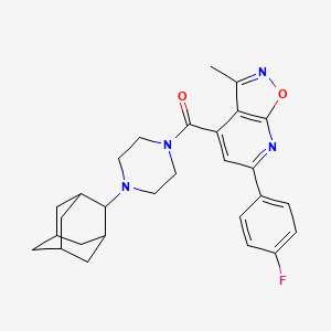 [4-(2-Adamantyl)piperazino][6-(4-fluorophenyl)-3-methylisoxazolo[5,4-B]pyridin-4-YL]methanone