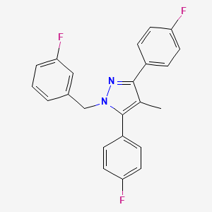 1-(3-fluorobenzyl)-3,5-bis(4-fluorophenyl)-4-methyl-1H-pyrazole