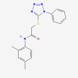 N-(2,4-dimethylphenyl)-2-[(1-phenyl-1H-tetrazol-5-yl)sulfanyl]acetamide