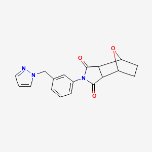 2-[3-(1H-pyrazol-1-ylmethyl)phenyl]hexahydro-1H-4,7-epoxyisoindole-1,3(2H)-dione