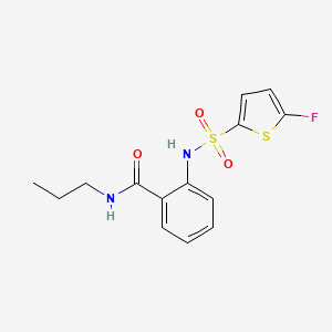 2-((5-Fluorothiophene)-2-sulfonamido)-N-propylbenzamide