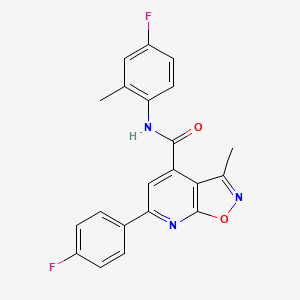 N-(4-fluoro-2-methylphenyl)-6-(4-fluorophenyl)-3-methyl[1,2]oxazolo[5,4-b]pyridine-4-carboxamide