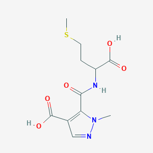 N-[(4-carboxy-1-methyl-1H-pyrazol-5-yl)carbonyl]methionine