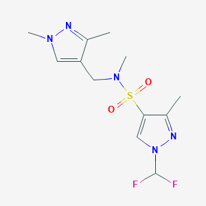 1-(difluoromethyl)-N-[(1,3-dimethyl-1H-pyrazol-4-yl)methyl]-N,3-dimethyl-1H-pyrazole-4-sulfonamide