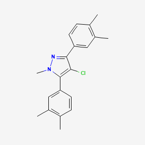 4-chloro-3,5-bis(3,4-dimethylphenyl)-1-methyl-1H-pyrazole