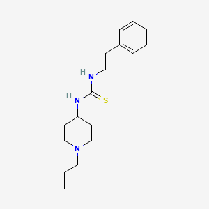 1-(2-Phenylethyl)-3-(1-propylpiperidin-4-yl)thiourea