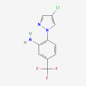 2-(4-chloro-1H-pyrazol-1-yl)-5-(trifluoromethyl)aniline