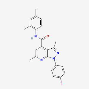 N-(2,4-dimethylphenyl)-1-(4-fluorophenyl)-3,6-dimethyl-1H-pyrazolo[3,4-b]pyridine-4-carboxamide