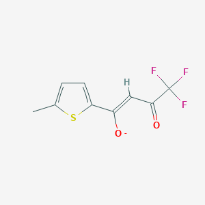 molecular formula C9H6F3O2S- B10918619 (2E)-1,1,1-trifluoro-4-(5-methylthiophen-2-yl)-4-oxobut-2-en-2-olate 