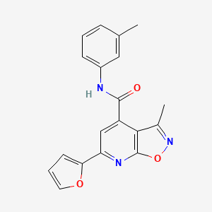 6-(furan-2-yl)-3-methyl-N-(3-methylphenyl)[1,2]oxazolo[5,4-b]pyridine-4-carboxamide