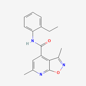 molecular formula C17H17N3O2 B10918645 N-(2-ethylphenyl)-3,6-dimethyl[1,2]oxazolo[5,4-b]pyridine-4-carboxamide 