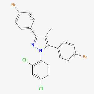 3,5-bis(4-bromophenyl)-1-(2,4-dichlorophenyl)-4-methyl-1H-pyrazole