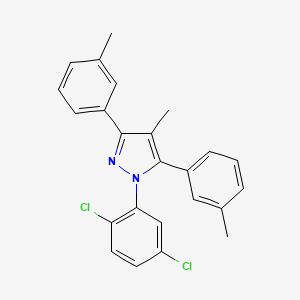 1-(2,5-dichlorophenyl)-4-methyl-3,5-bis(3-methylphenyl)-1H-pyrazole