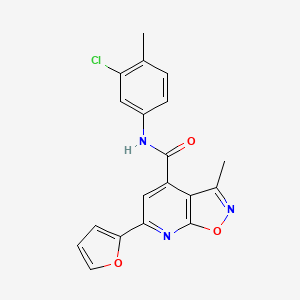 N-(3-chloro-4-methylphenyl)-6-(furan-2-yl)-3-methyl[1,2]oxazolo[5,4-b]pyridine-4-carboxamide