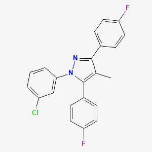 1-(3-chlorophenyl)-3,5-bis(4-fluorophenyl)-4-methyl-1H-pyrazole