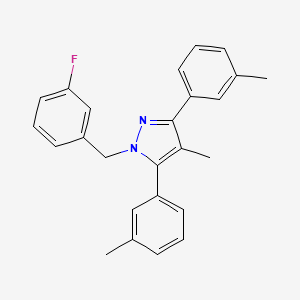 1-(3-fluorobenzyl)-4-methyl-3,5-bis(3-methylphenyl)-1H-pyrazole