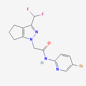 N-(5-bromopyridin-2-yl)-2-[3-(difluoromethyl)-5,6-dihydrocyclopenta[c]pyrazol-1(4H)-yl]acetamide