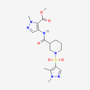 methyl 4-[({1-[(1,5-dimethyl-1H-pyrazol-4-yl)sulfonyl]piperidin-3-yl}carbonyl)amino]-1-methyl-1H-pyrazole-5-carboxylate