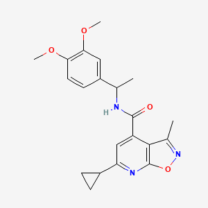 6-cyclopropyl-N-[1-(3,4-dimethoxyphenyl)ethyl]-3-methyl[1,2]oxazolo[5,4-b]pyridine-4-carboxamide