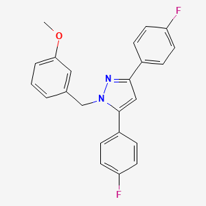 3,5-bis(4-fluorophenyl)-1-(3-methoxybenzyl)-1H-pyrazole