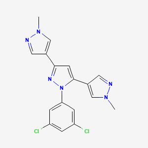 1-(3,5-dichlorophenyl)-3,5-bis(1-methylpyrazol-4-yl)pyrazole