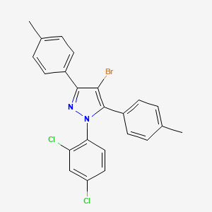 4-bromo-1-(2,4-dichlorophenyl)-3,5-bis(4-methylphenyl)-1H-pyrazole