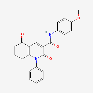 N-(4-methoxyphenyl)-2,5-dioxo-1-phenyl-1,2,5,6,7,8-hexahydroquinoline-3-carboxamide