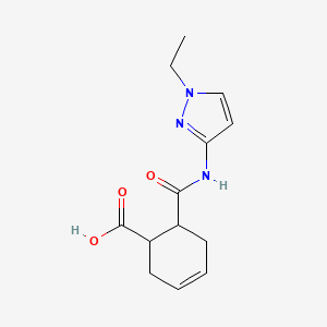 6-[(1-ethyl-1H-pyrazol-3-yl)carbamoyl]cyclohex-3-ene-1-carboxylic acid