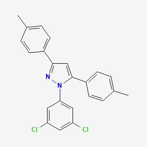 1-(3,5-dichlorophenyl)-3,5-bis(4-methylphenyl)-1H-pyrazole