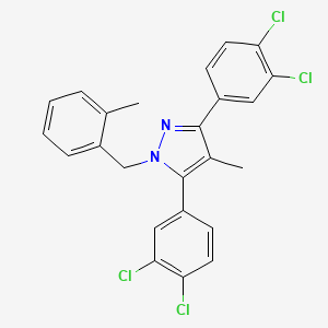 3,5-bis(3,4-dichlorophenyl)-4-methyl-1-(2-methylbenzyl)-1H-pyrazole