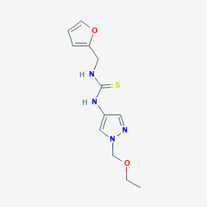 1-[1-(ethoxymethyl)-1H-pyrazol-4-yl]-3-(furan-2-ylmethyl)thiourea