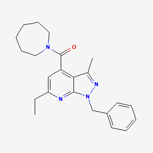 azepan-1-yl(1-benzyl-6-ethyl-3-methyl-1H-pyrazolo[3,4-b]pyridin-4-yl)methanone