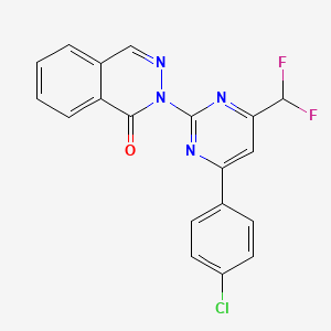 2-[4-(4-chlorophenyl)-6-(difluoromethyl)pyrimidin-2-yl]phthalazin-1(2H)-one