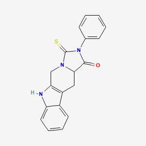 2-Phenyl-3-thioxo-2,3,5,6,11,11A-hexahydro-1H-imidazo[1,5-B]beta-carbolin-1-one