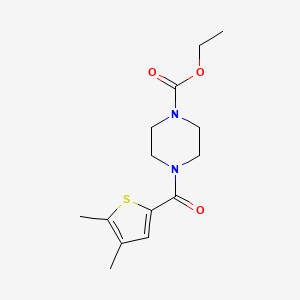 Ethyl 4-[(4,5-dimethylthiophen-2-yl)carbonyl]piperazine-1-carboxylate