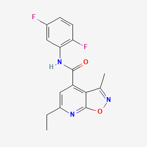 N-(2,5-difluorophenyl)-6-ethyl-3-methyl[1,2]oxazolo[5,4-b]pyridine-4-carboxamide