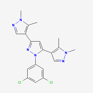 1-(3,5-dichlorophenyl)-3,5-bis(1,5-dimethylpyrazol-4-yl)pyrazole